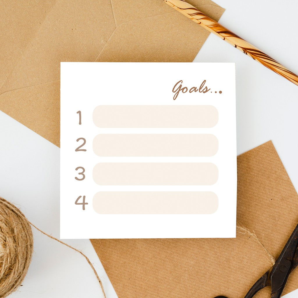 Memo 012 Goals - Memopad note paper by bukuqu