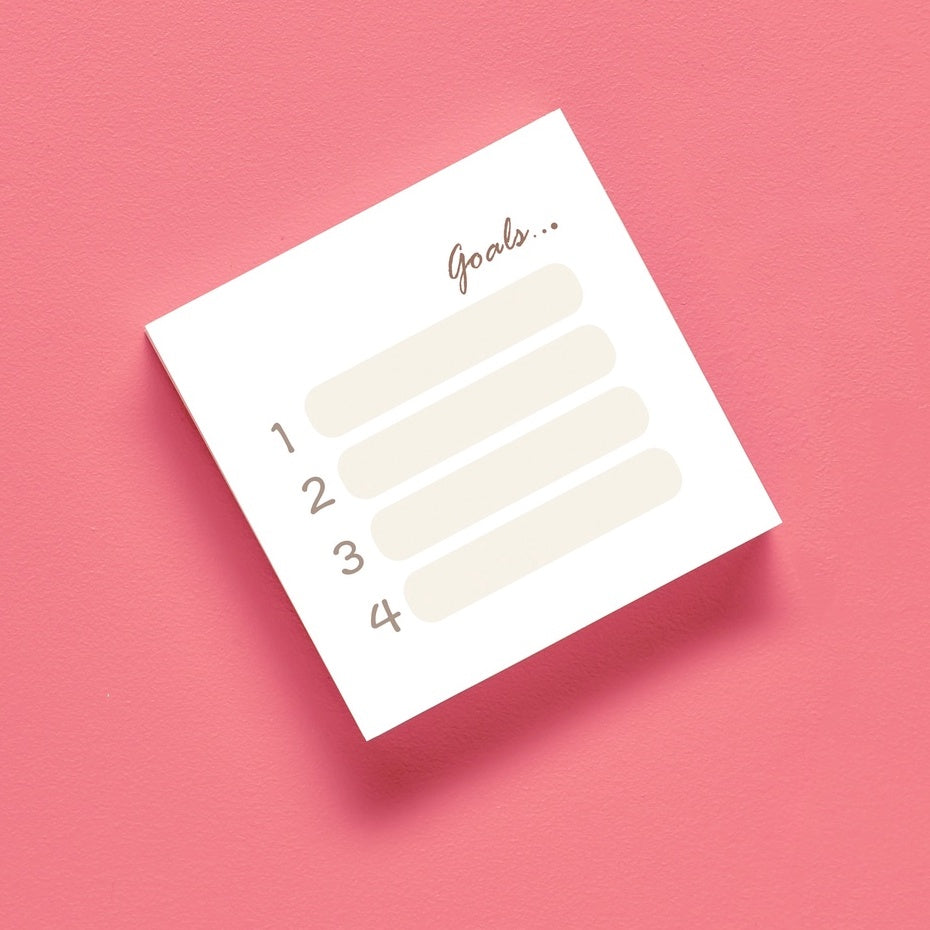 Memo 012 Goals - Memopad note paper by bukuqu
