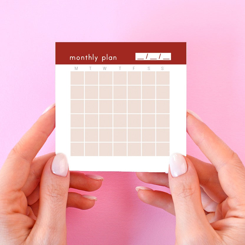 Memo 019 Monthly Planner - Memopad by bukuqu