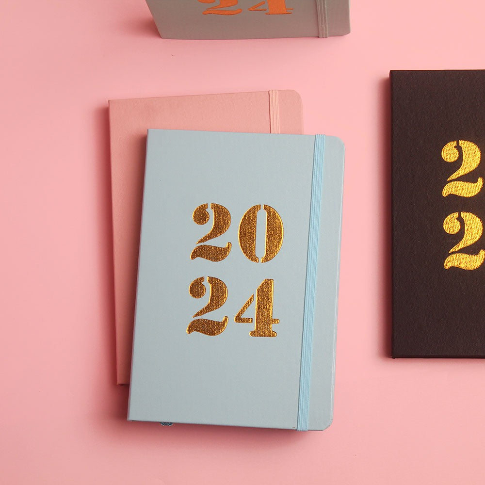 Weekly Planner 2024 Leather by bukuqu