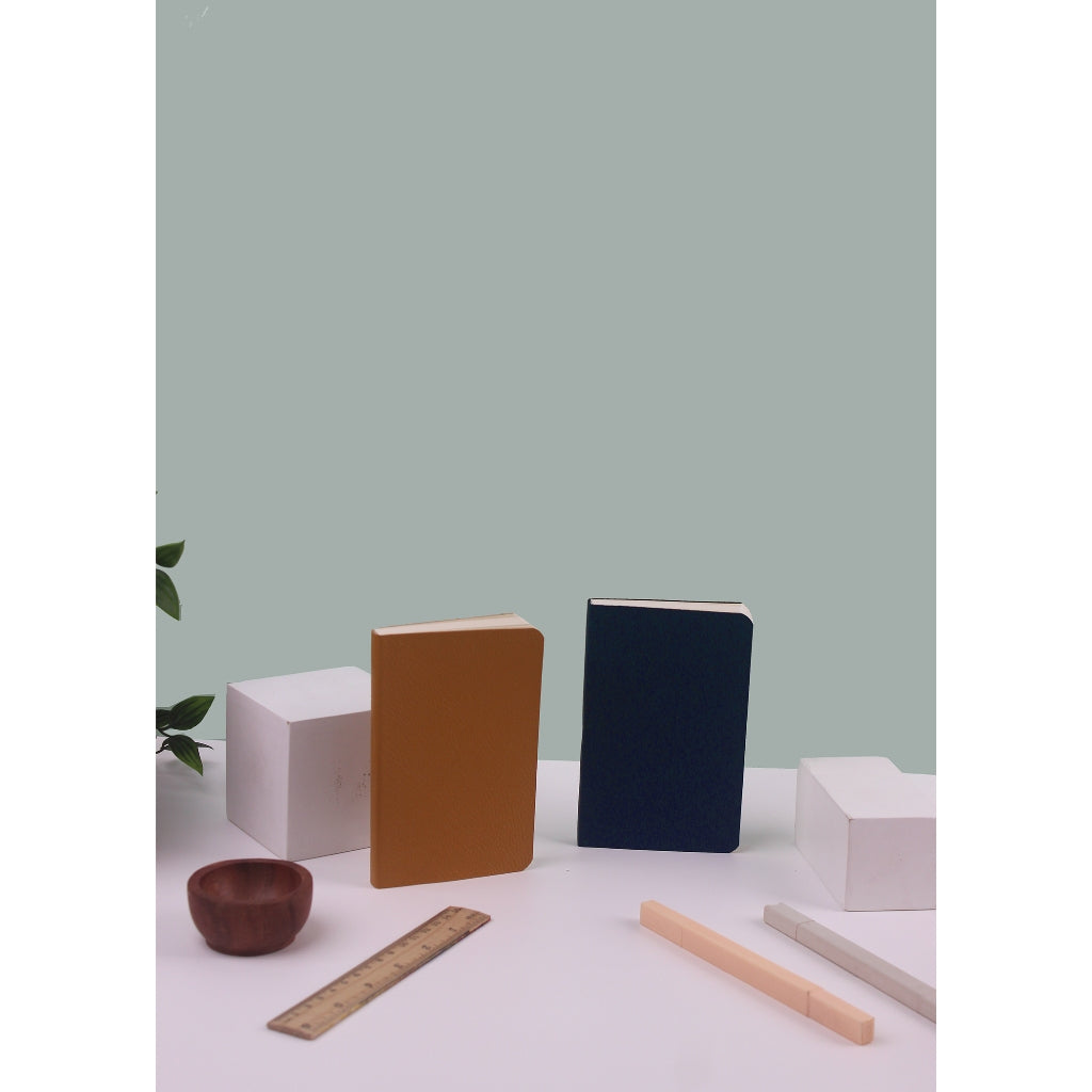 Notebook Softcover A6 #NavyCream by bukuqu