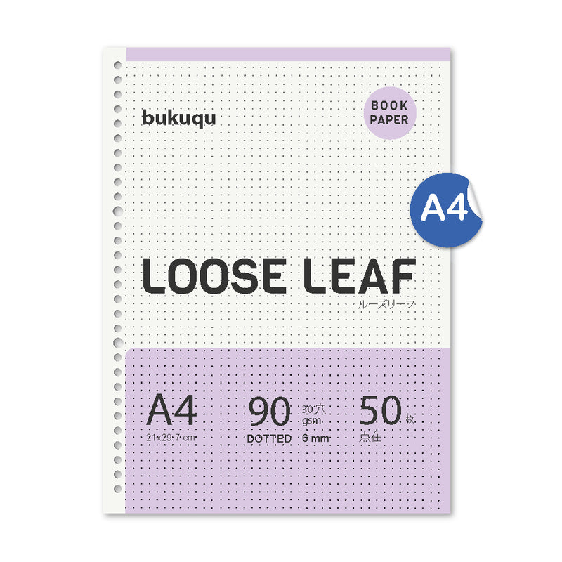 Loose Leaf A4 Bookpaper DOTTED by bukuqu