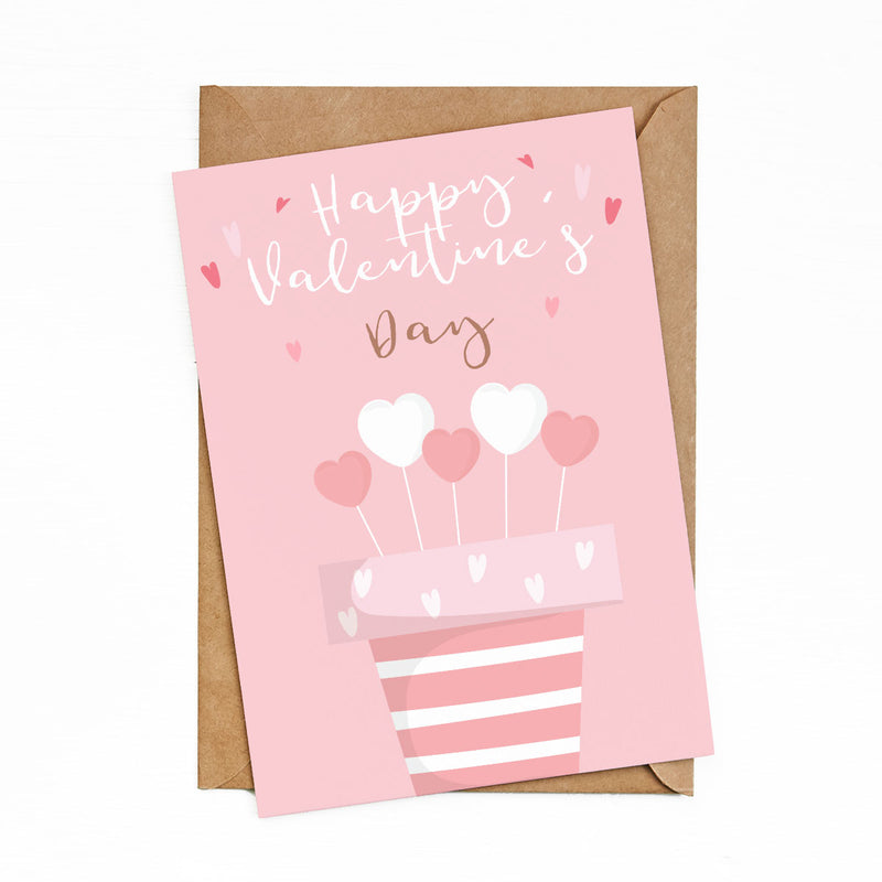 Greeting Cards Valentine Day Pink by bukuqu