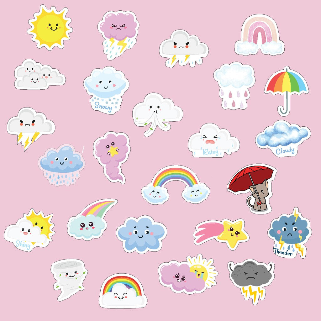 Stiker Journal Clouds by bukuqu