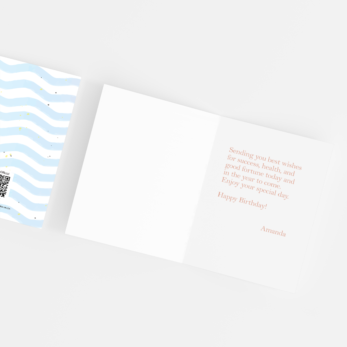 Greeting Cards HBD Blue by bukuqu