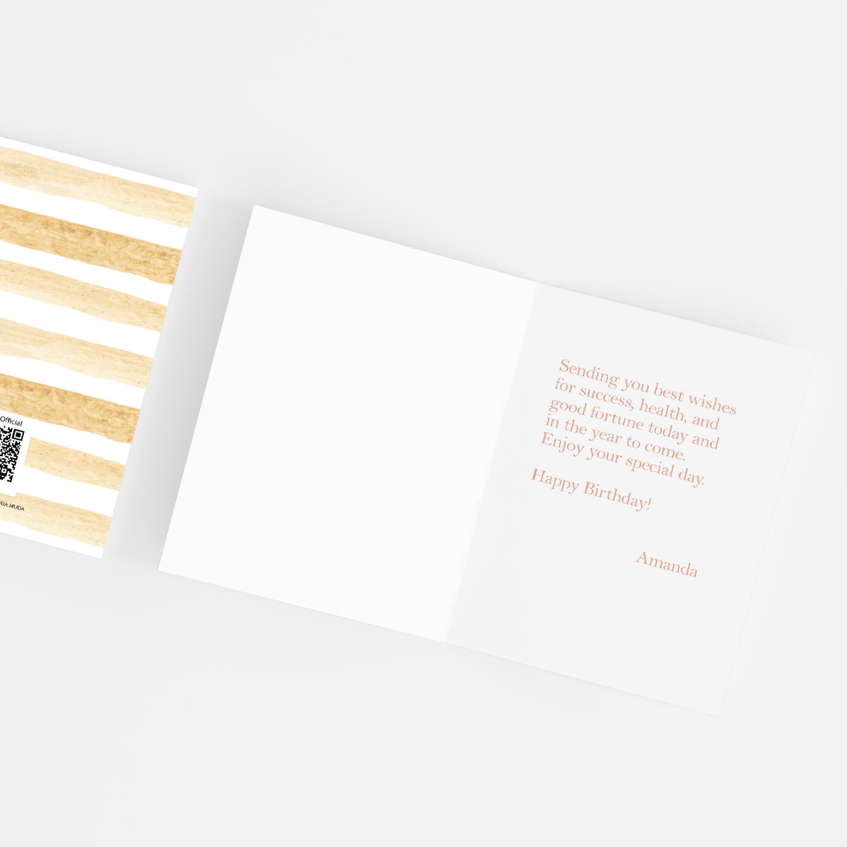 Greeting Cards HBD Gold by bukuqu