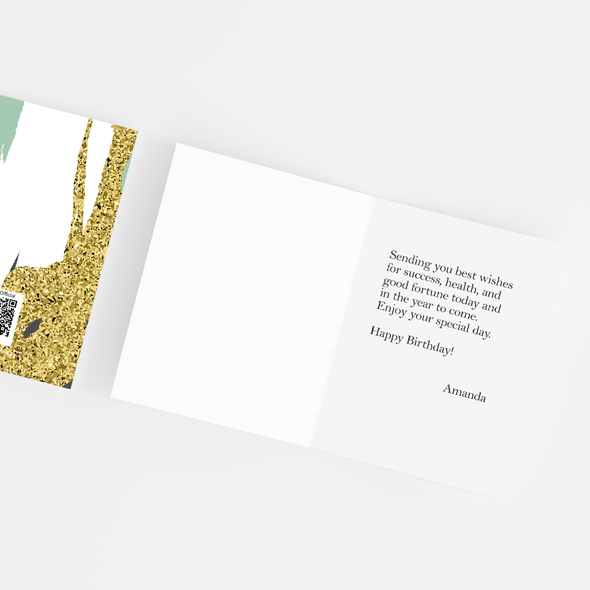 Greeting Cards Glitter Congrats by bukuqu