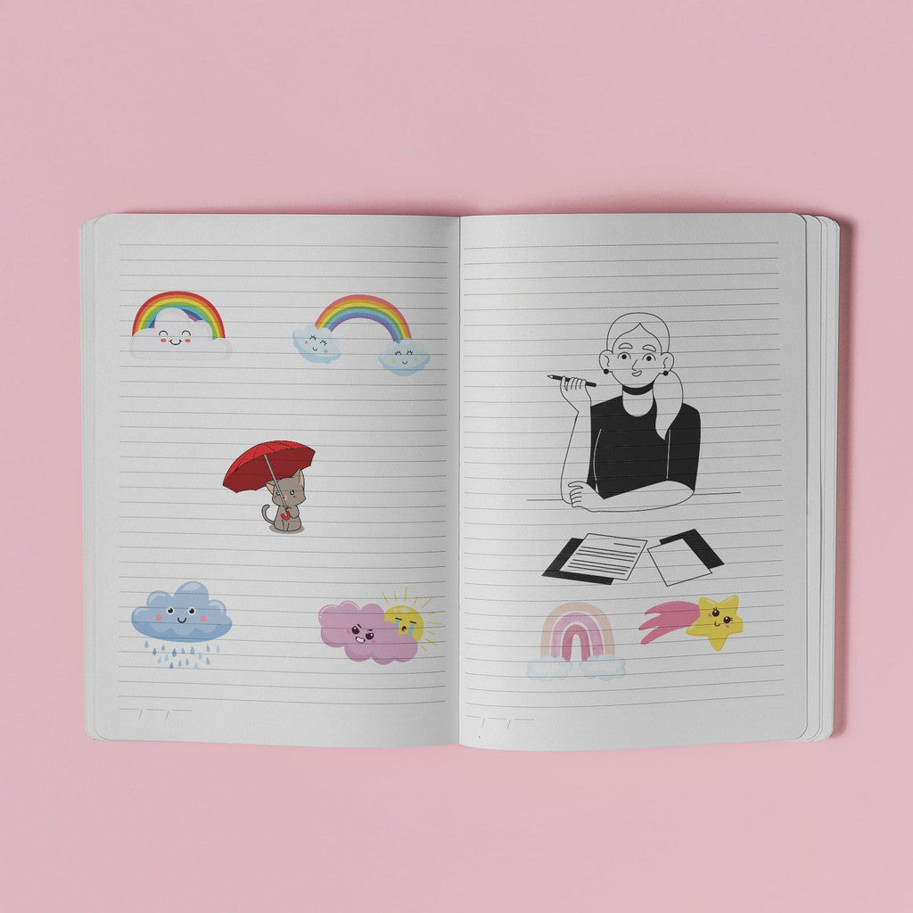 Stiker Journal Clouds by bukuqu