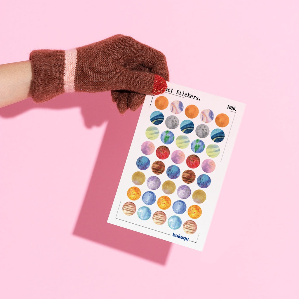 Stiker Deco Planet Sticker by bukuqu
