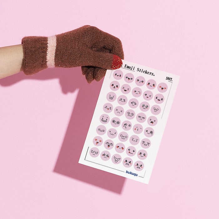 Stiker Deco Pink Emoji by bukuqu