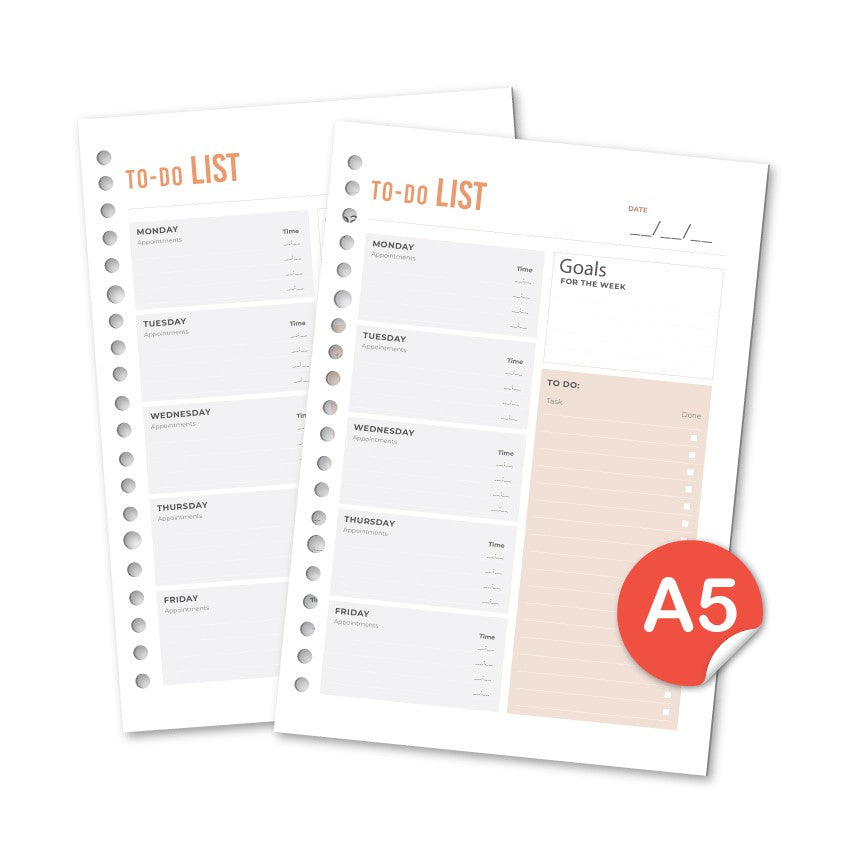 Loose Leaf A5 To Do List by bukuqu