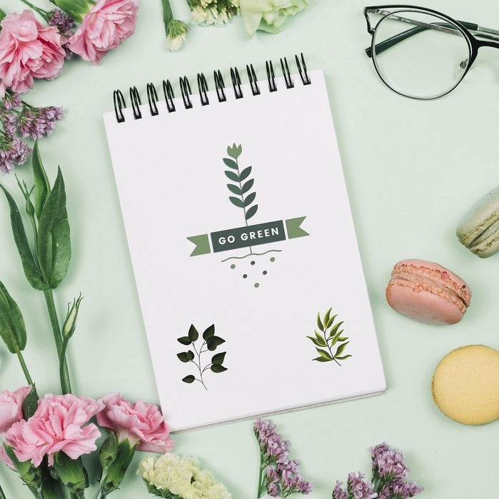 Stiker Journal Daun Hijau by bukuqu