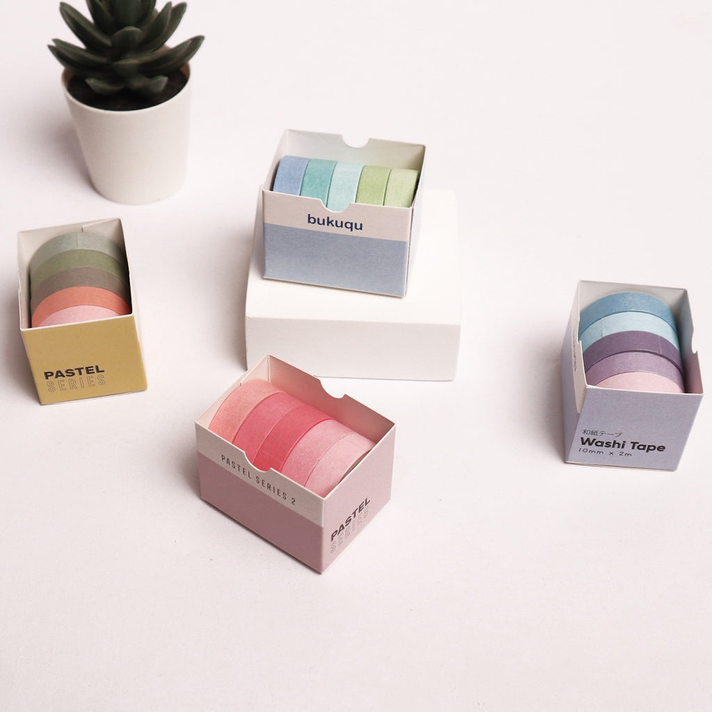 bukuqu Washi Tape PASTEL Series