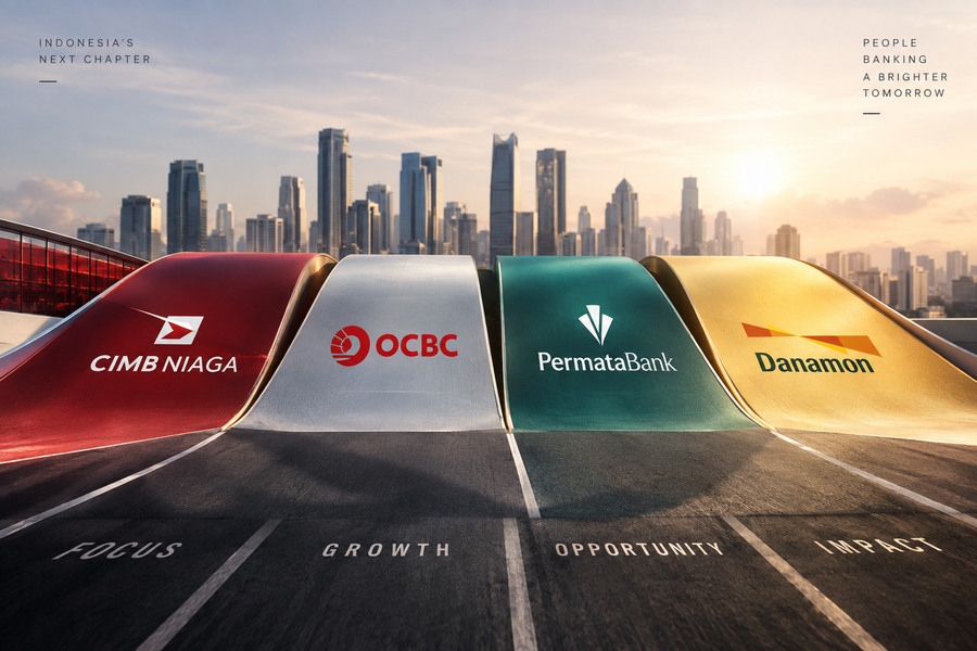Persaingan Bank Middle Tier Indonesia: CIMB Niaga, OCBC, PermataBank, atau Danamon?
