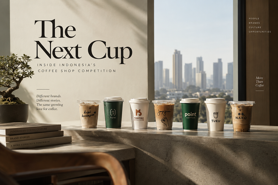 Persaingan Coffee Shop di Indonesia: Studi Kasus Kopi Kenangan, Fore, TOMORO, Janji Jiwa, Point Coffee, Tuku, dan Kopi Nako