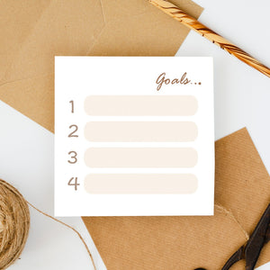 Memo 012 Goals - Memopad note paper by bukuqu