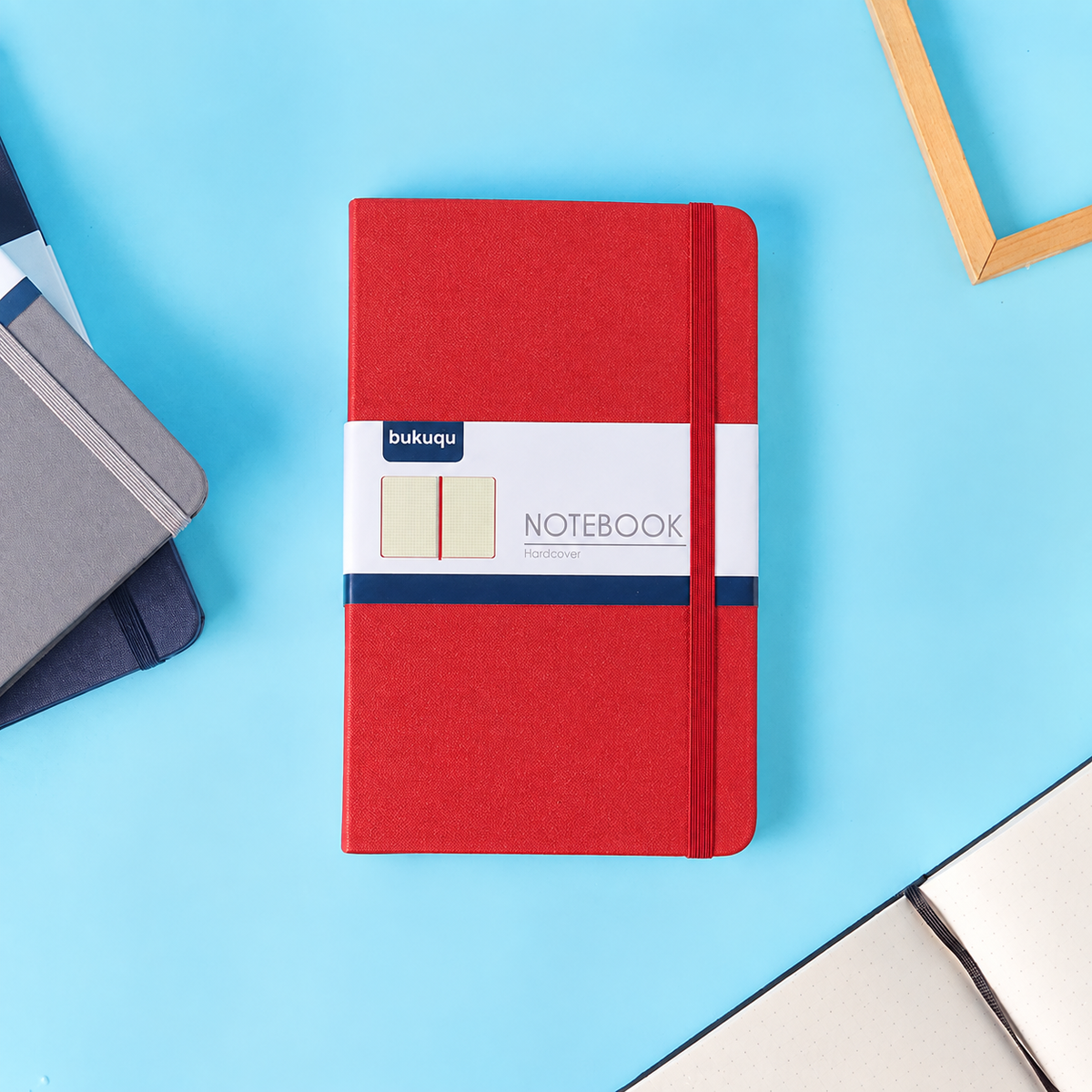 bukuqu A5 Classic Notebook Red