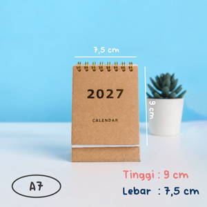 bukuqu Desk Calendar 2027 Kraft