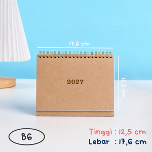 bukuqu Desk Calendar 2027 Kraft