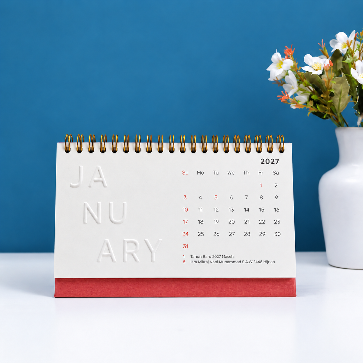 bukuqu Calendar Emboss Huruf 2027