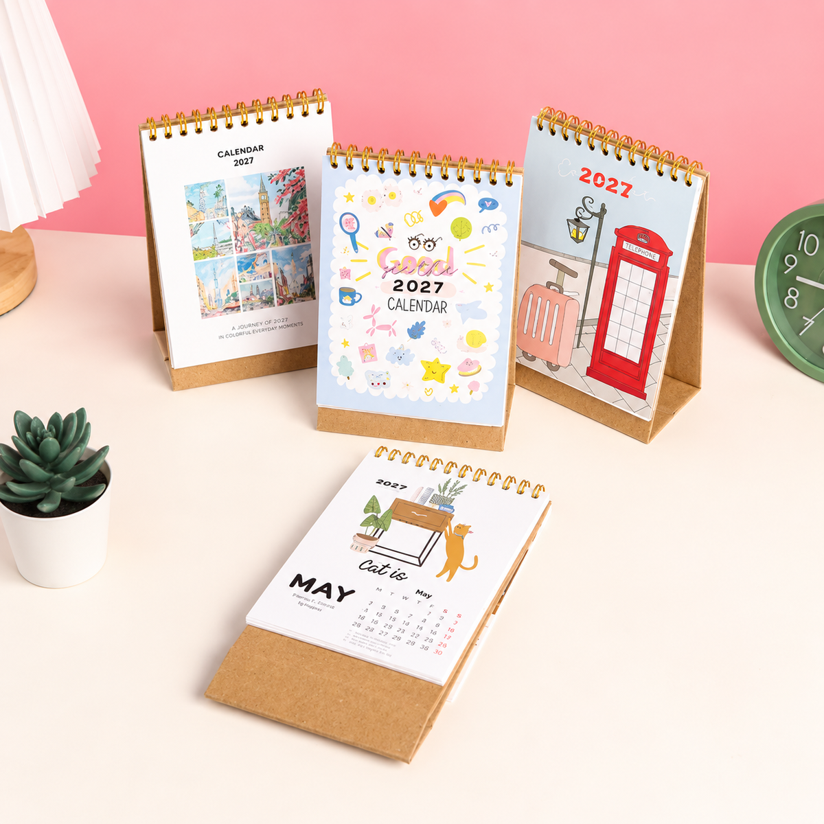 bukuqu A6 Desk Calendar 2027 - Home
