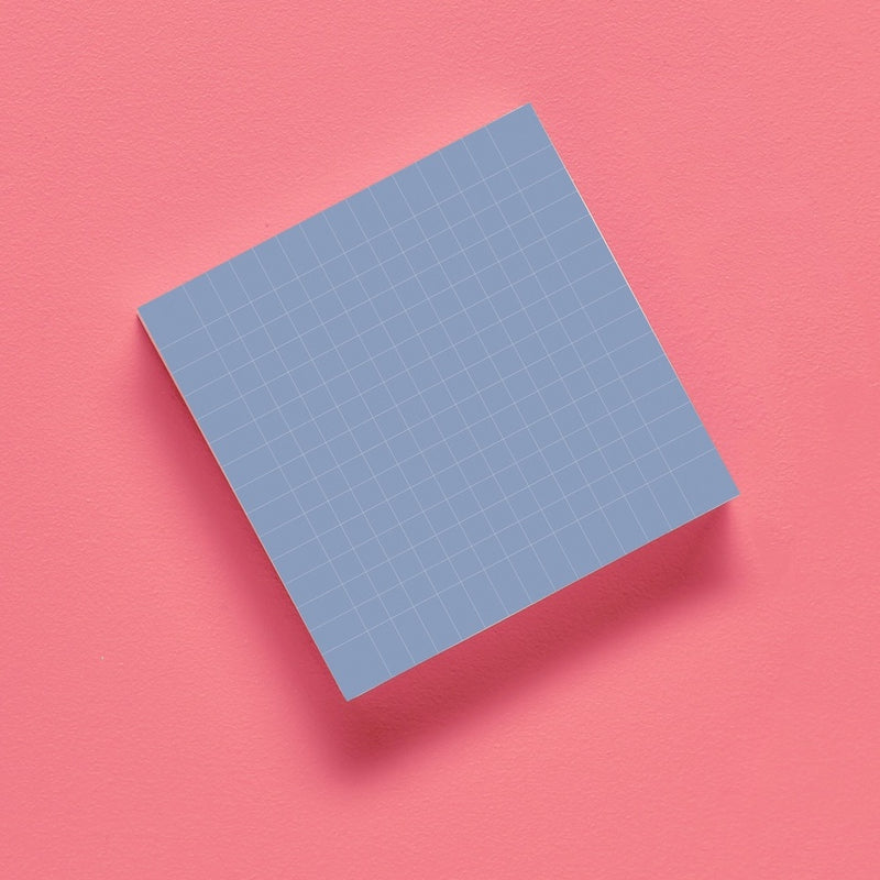 Memo 015 Grid Biru - Memopad by bukuqu