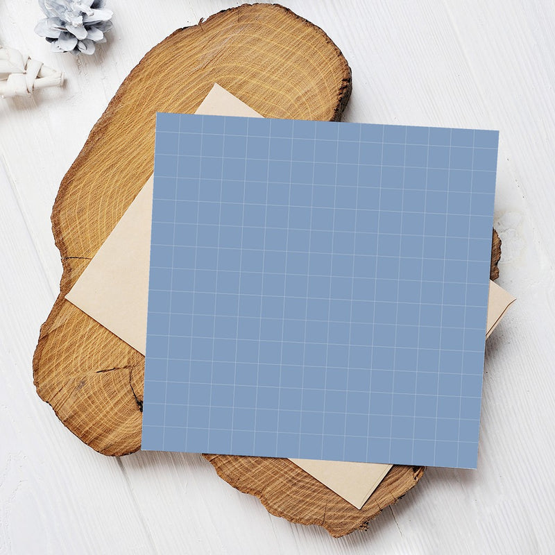 Memo 015 Grid Biru - Memopad by bukuqu