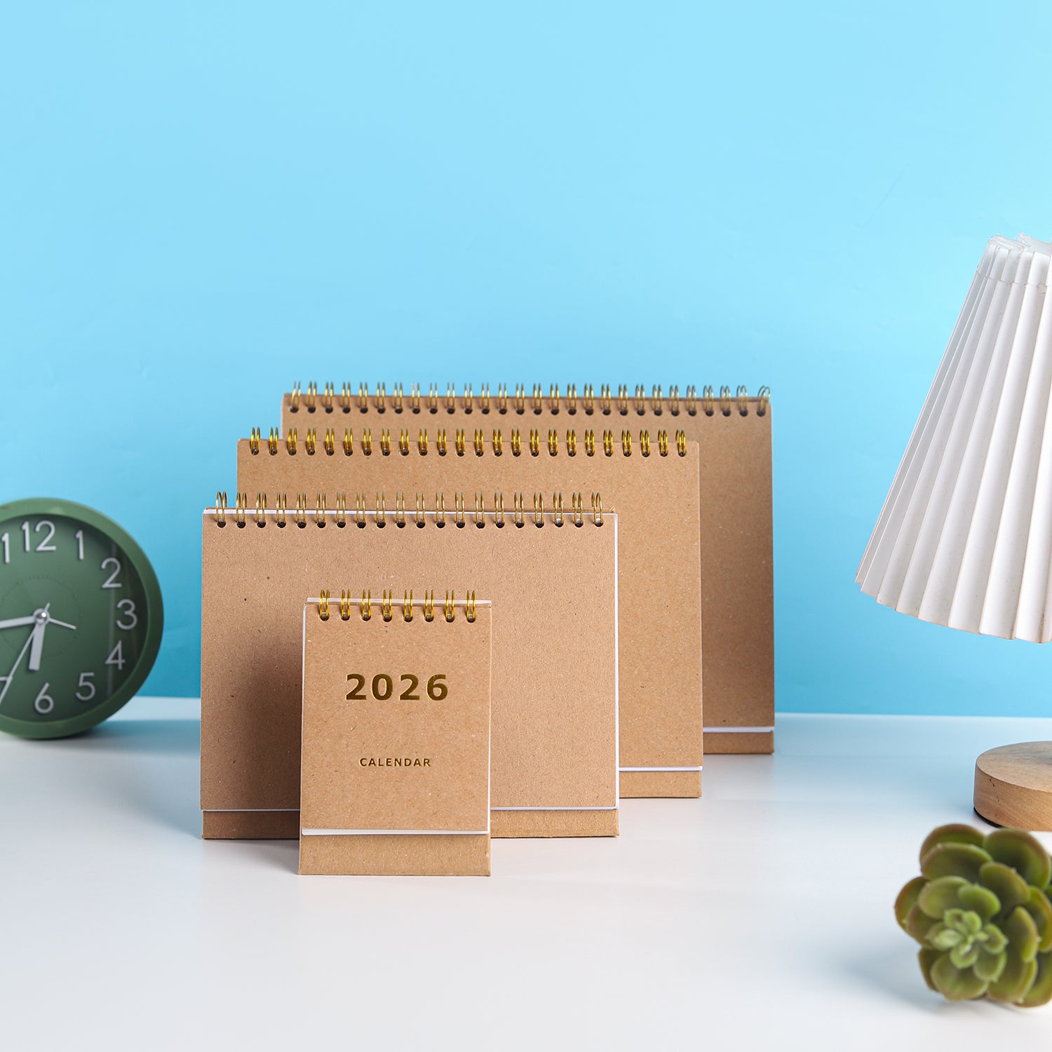 Calendar 2026 Meja - Kraft A7 B6 A5 B5