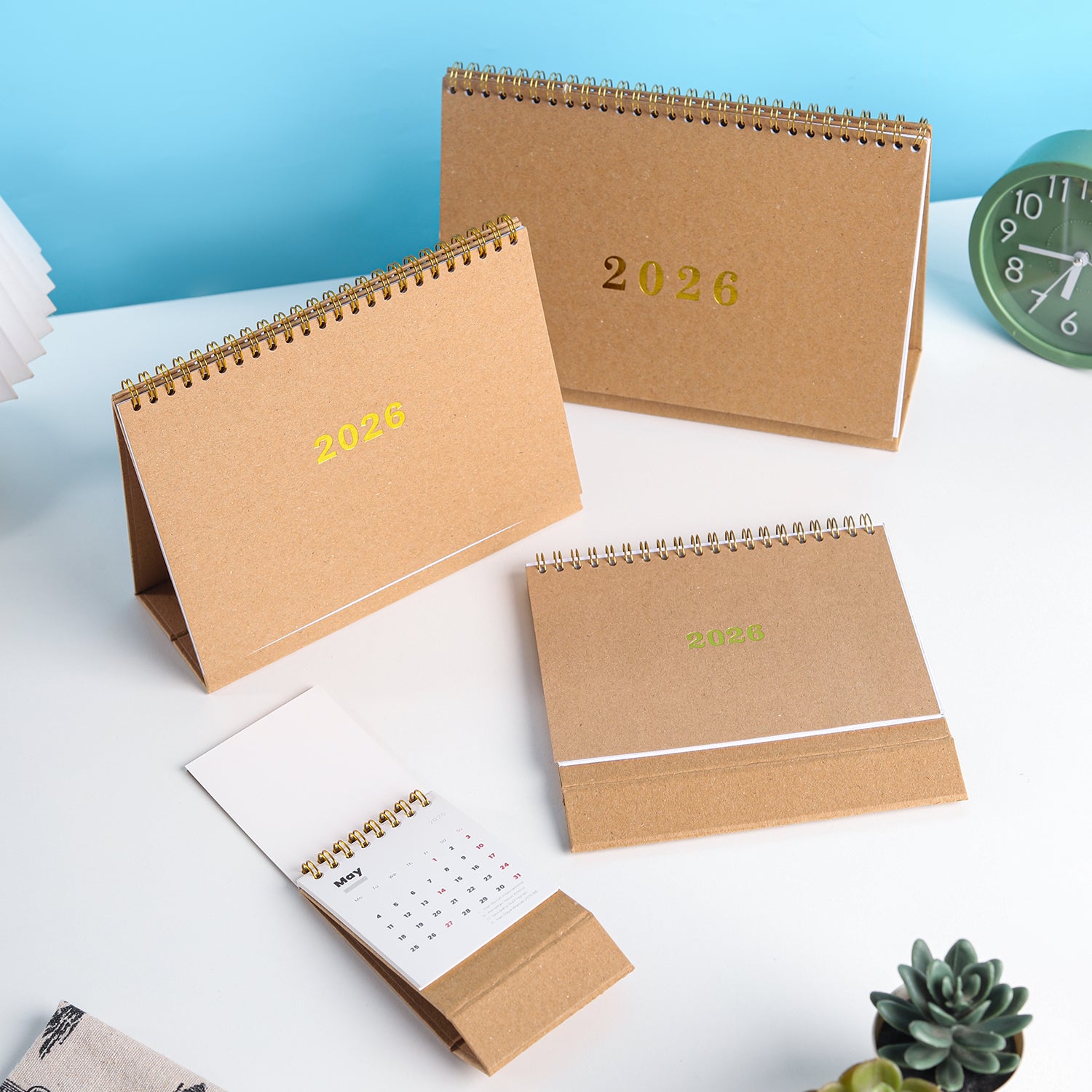 Calendar 2026 Meja - Kraft A7 B6 A5 B5