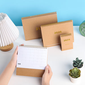 Calendar 2026 Meja - Kraft A7 B6 A5 B5