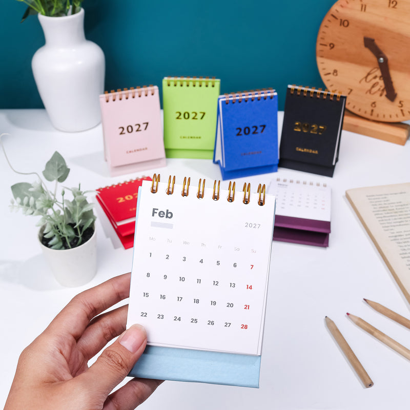 Calendar Meja A7 2027 - 7 Warna
