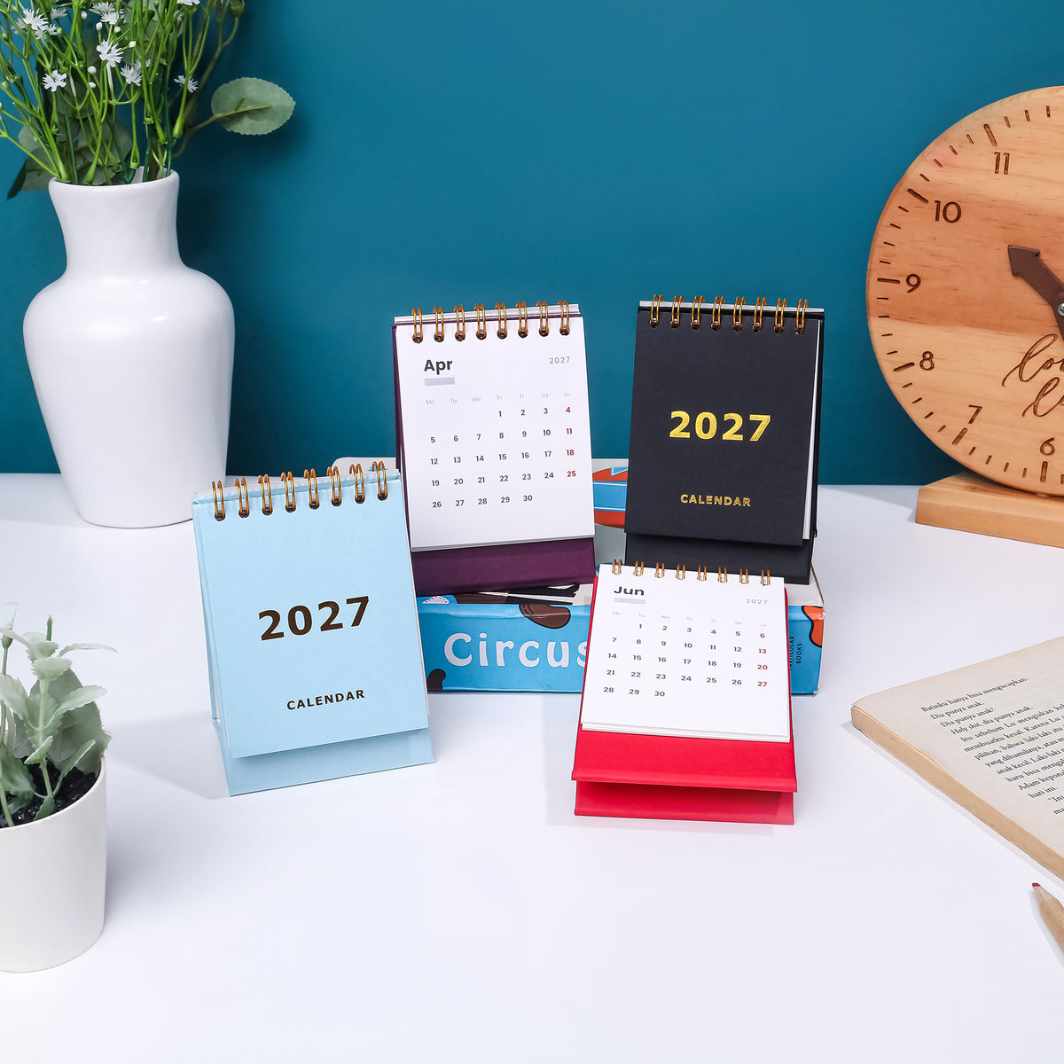 Calendar Meja A7 2027 - 7 Warna