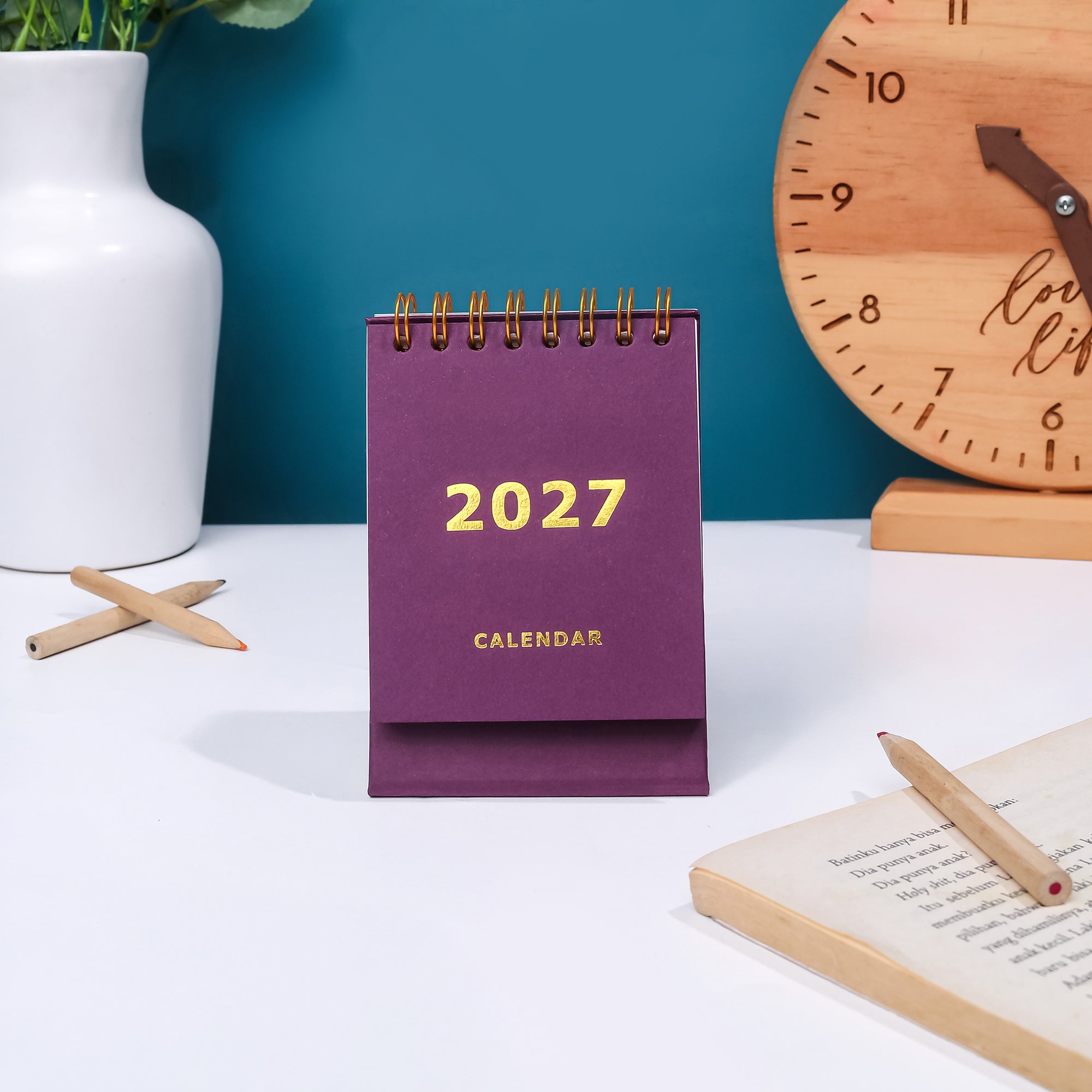 Calendar Meja A7 2027 - 7 Warna