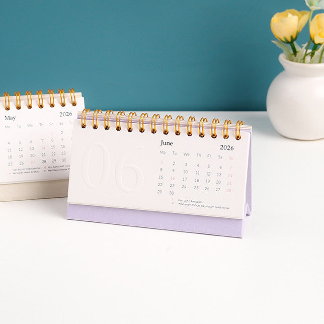 Calendar Emboss Mini 2026