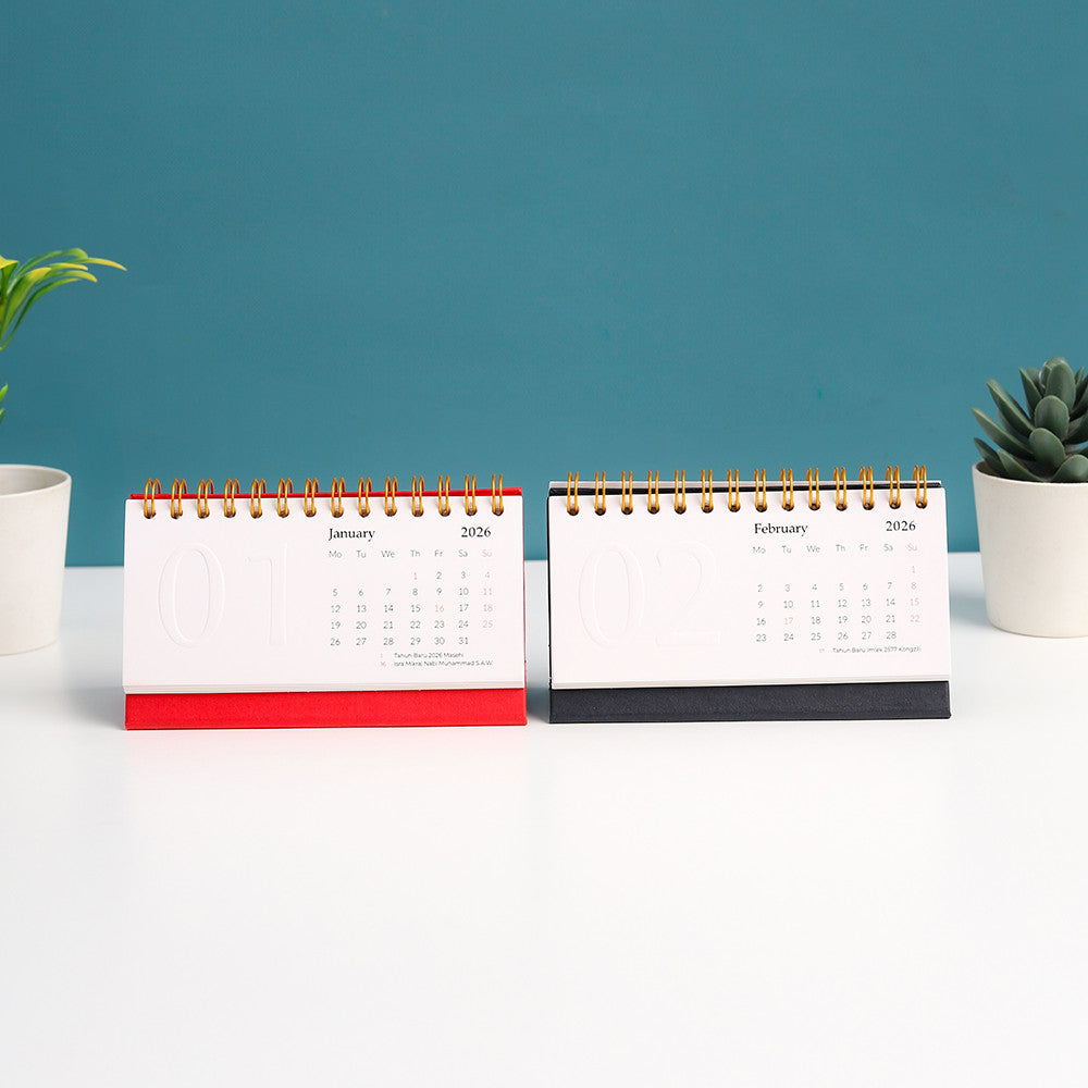 Calendar Emboss Mini 2026