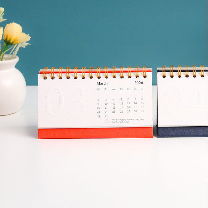 Calendar Emboss Mini 2026