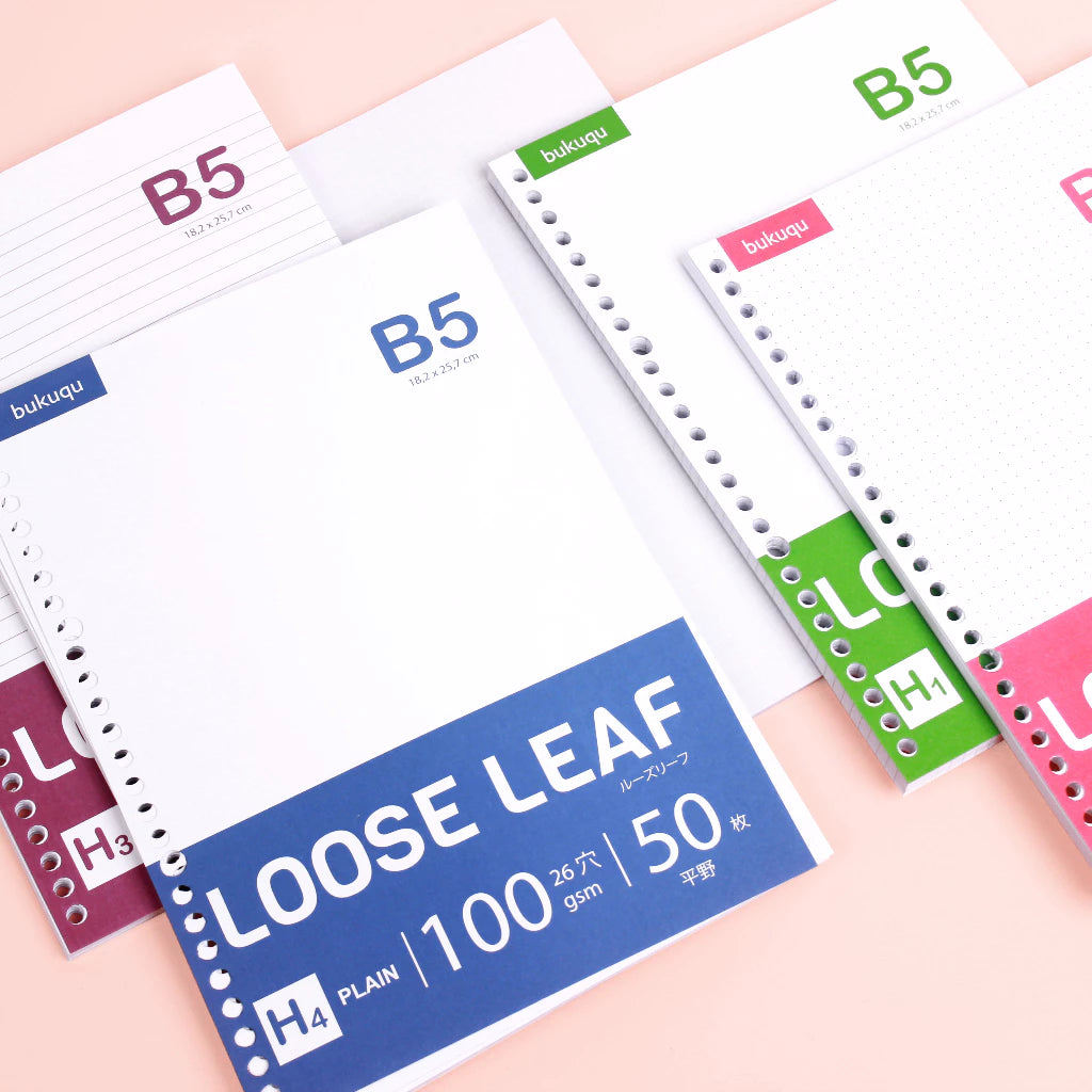 bukuqu B5 Loose Leaf HVS 100 gsm