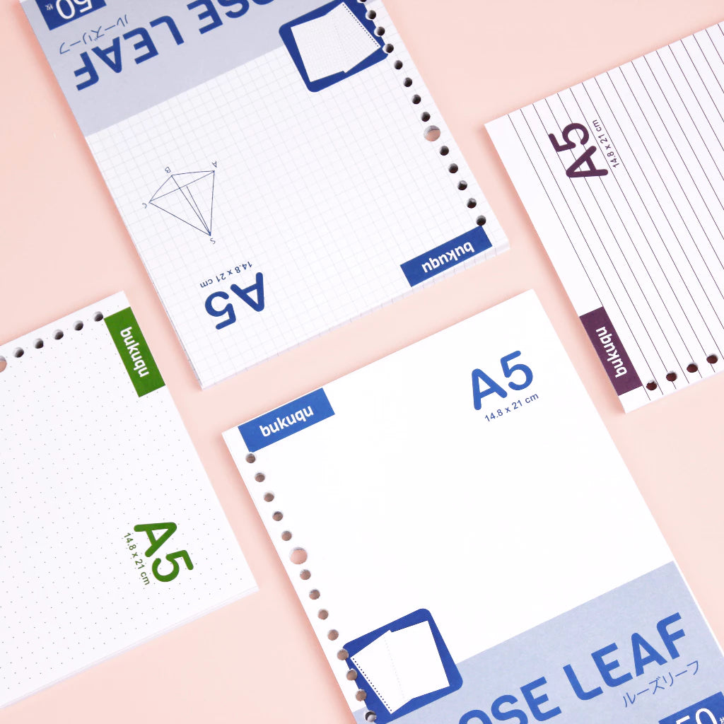 bukuqu A5 Loose Leaf HVS 100 gsm