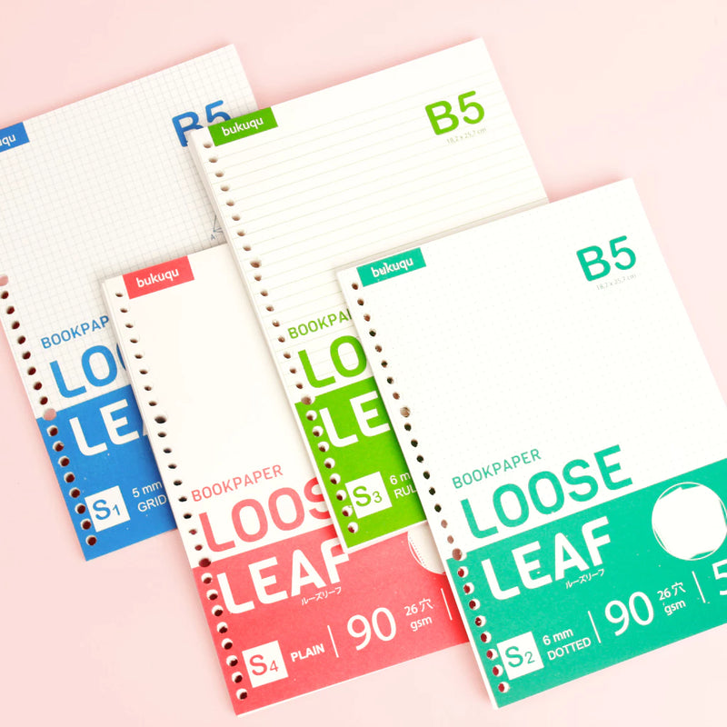 bukuqu B5 Loose Leaf Bookpaper