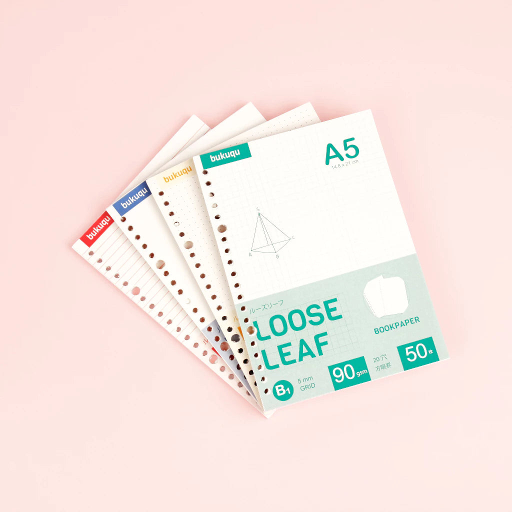bukuqu A5 Loose Leaf Bookpaper
