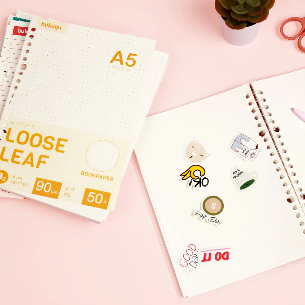 bukuqu A5 Loose Leaf Bookpaper