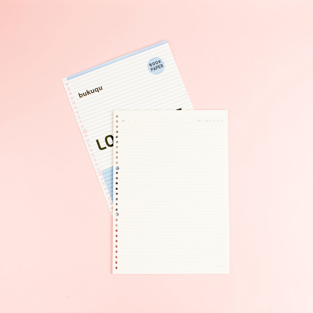 bukuqu A4 Bookpaper Loose leaf - RULED