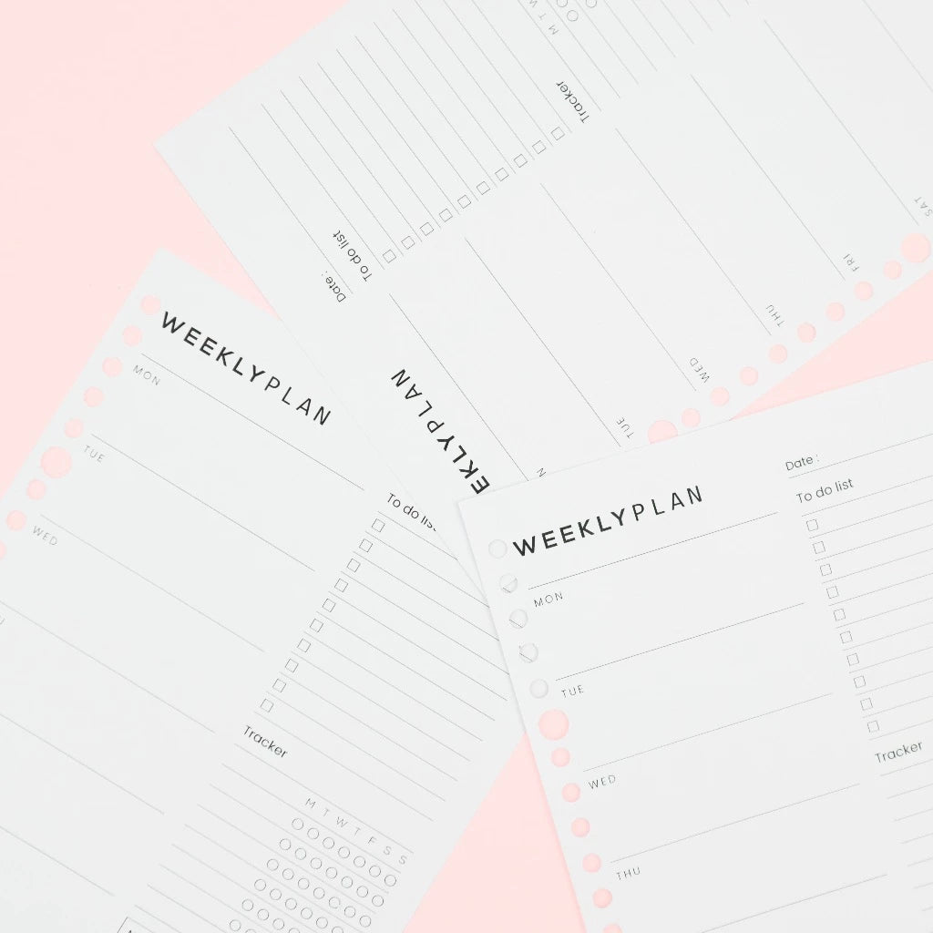 bukuqu A5 Loose Leaf LN303 - Weekly Plan
