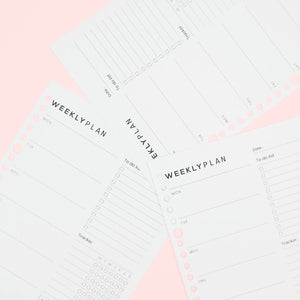 bukuqu A5 Loose Leaf LN303 - Weekly Plan