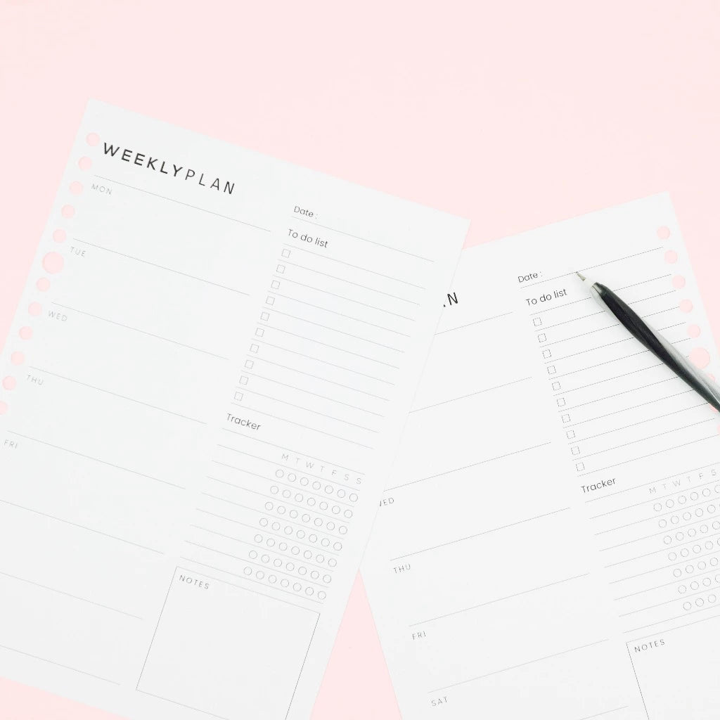 bukuqu A5 Loose Leaf LN303 - Weekly Plan