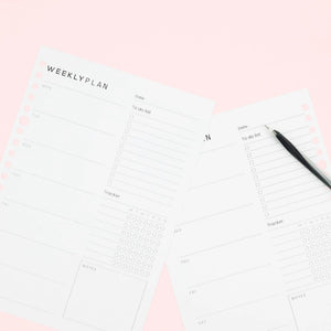 bukuqu A5 Loose Leaf LN303 - Weekly Plan