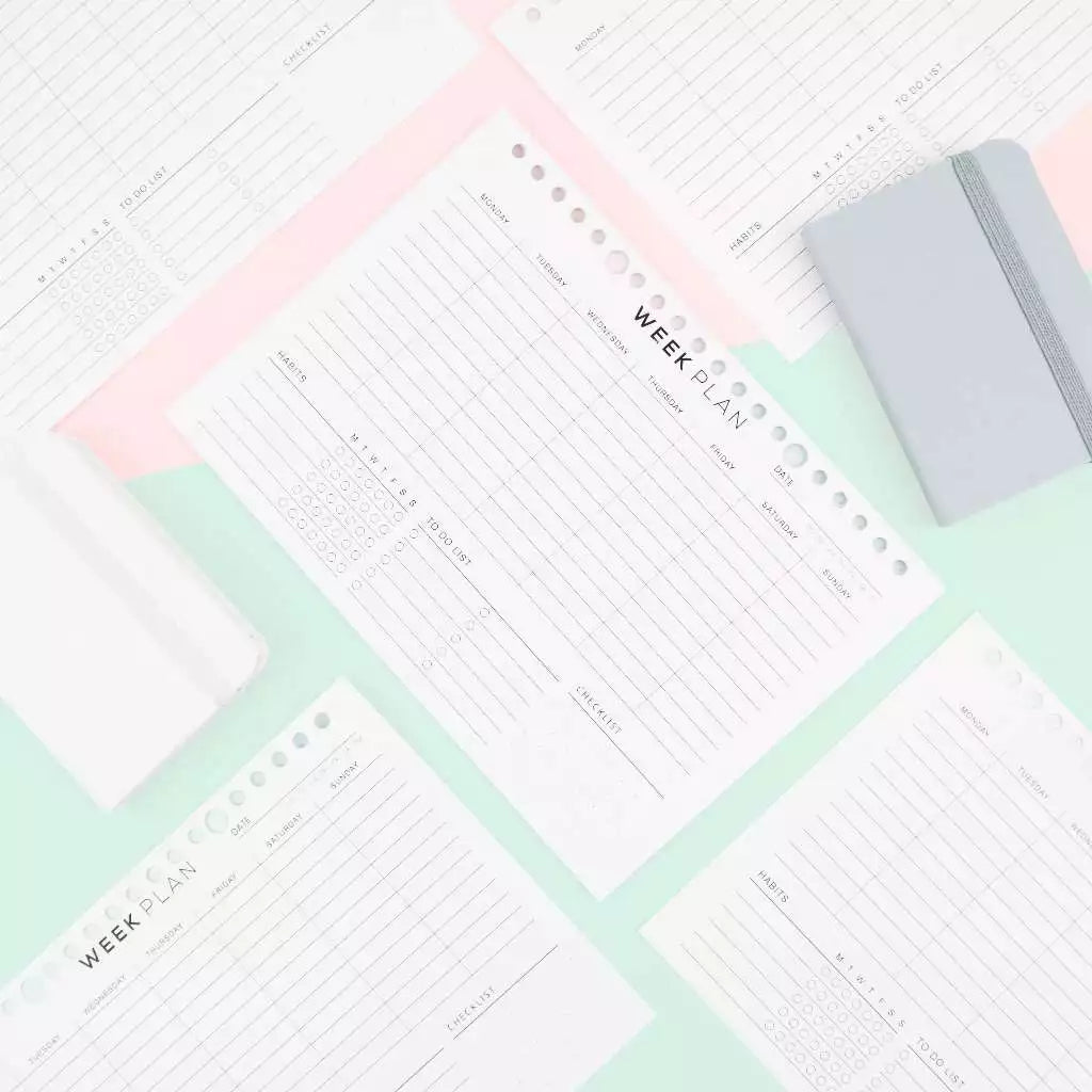 bukuqu A5 Loose Leaf LN302 Week Plan