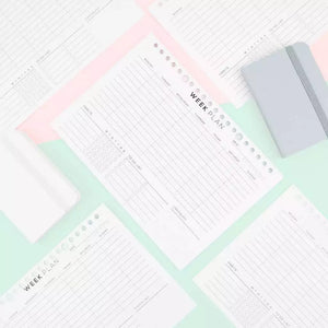 bukuqu A5 Loose Leaf LN302 Week Plan