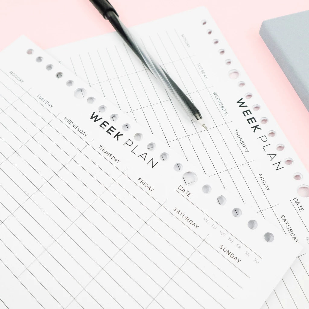 bukuqu A5 Loose Leaf LN302 Week Plan