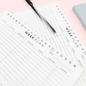 bukuqu A5 Loose Leaf LN302 Week Plan